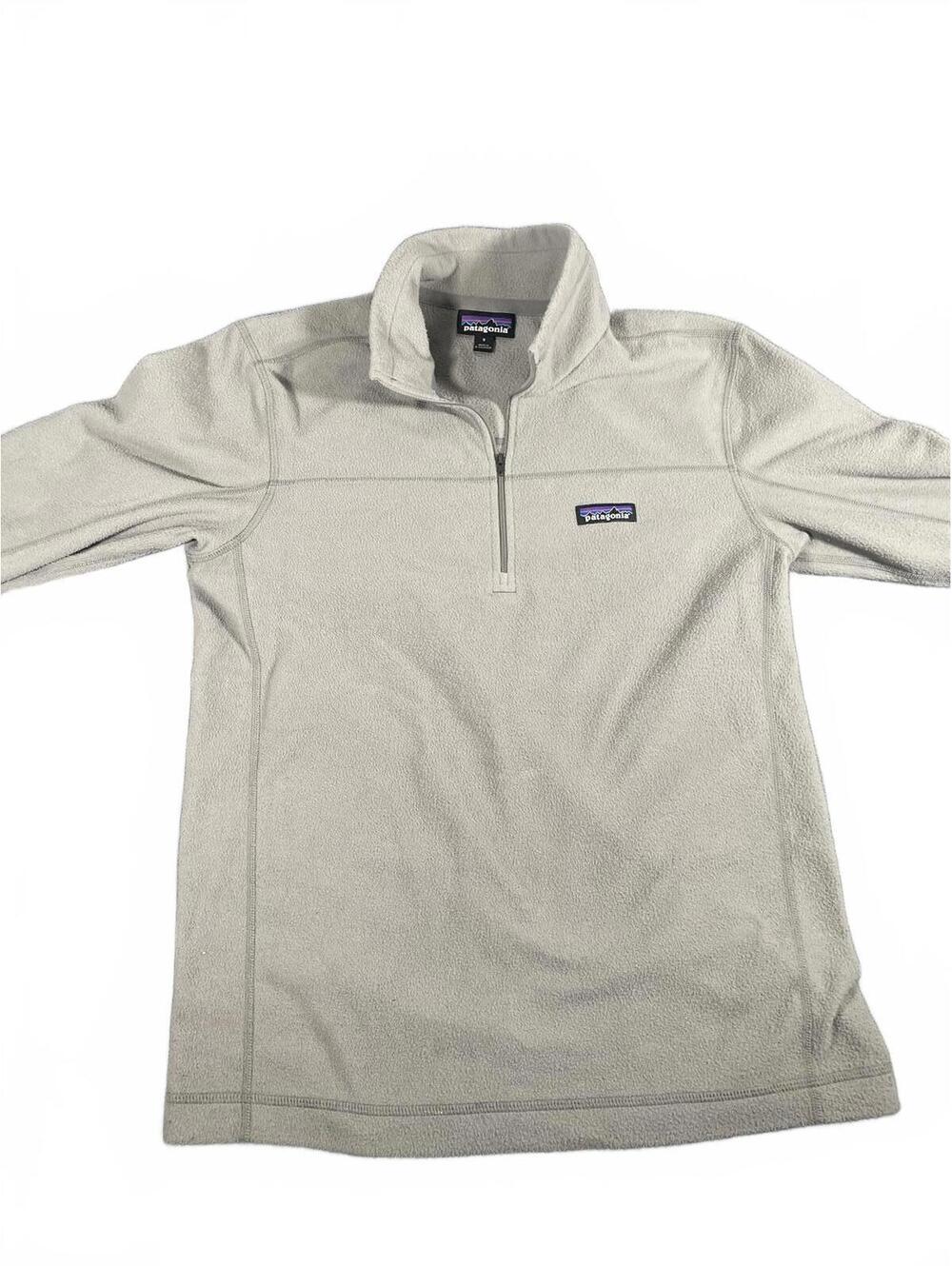 Patagonia Micro Fleece Women’s Small 1/4 ZIP Gray Pullover